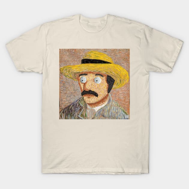 Burgers Painting Van Gogh Bob T-Shirt by Tommymull Art 